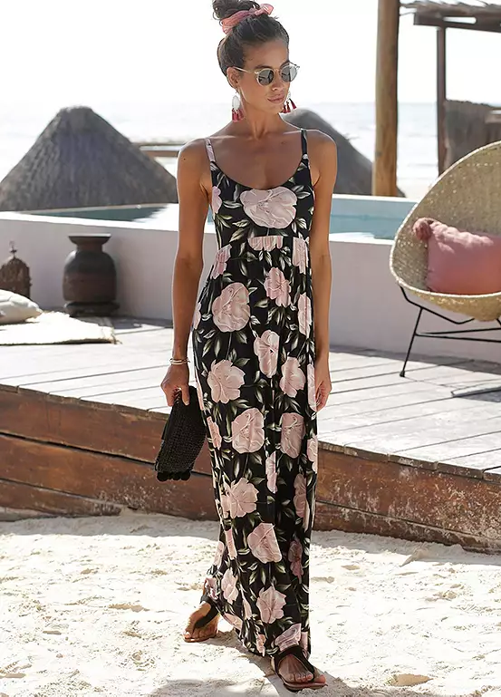 S.Oliver Floral Print Tie-Back Maxi Dress 1 S.Oliver Floral Print Tie-Back Maxi Dress
