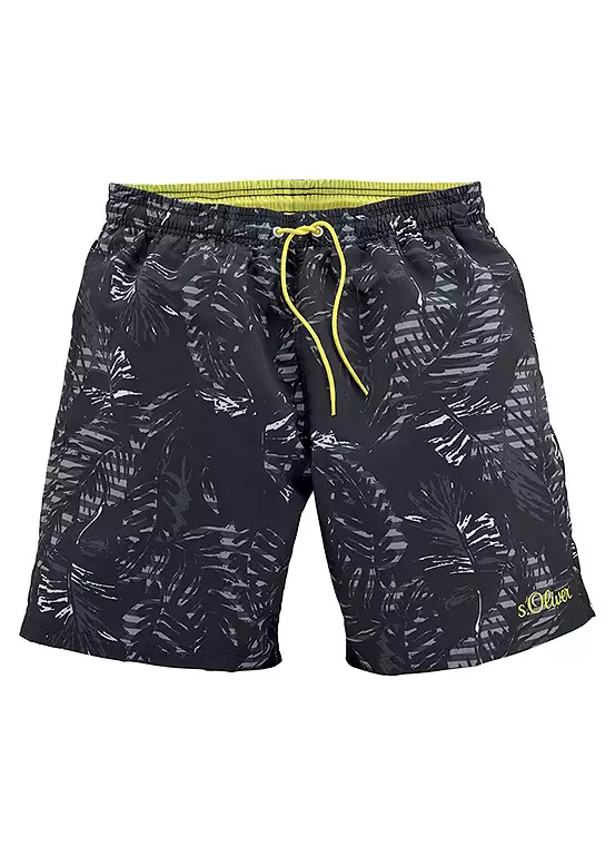 S.Oliver Palm Print Swimshorts 2 S.Oliver Palm Print Swimshorts - Image 2
